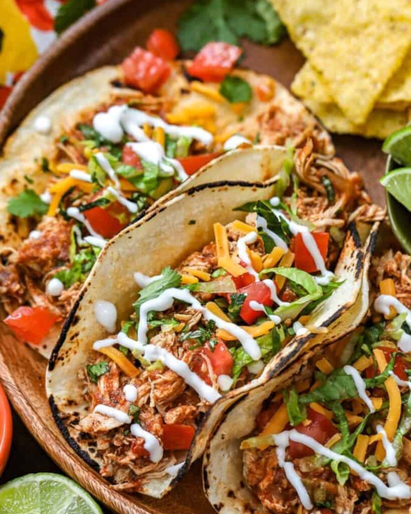 Crockpot Chicken Taco Filling