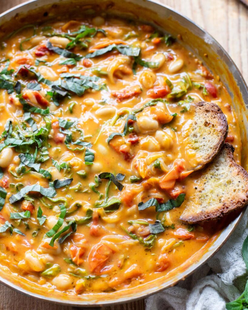 Crockpot Tomato Bean Stew