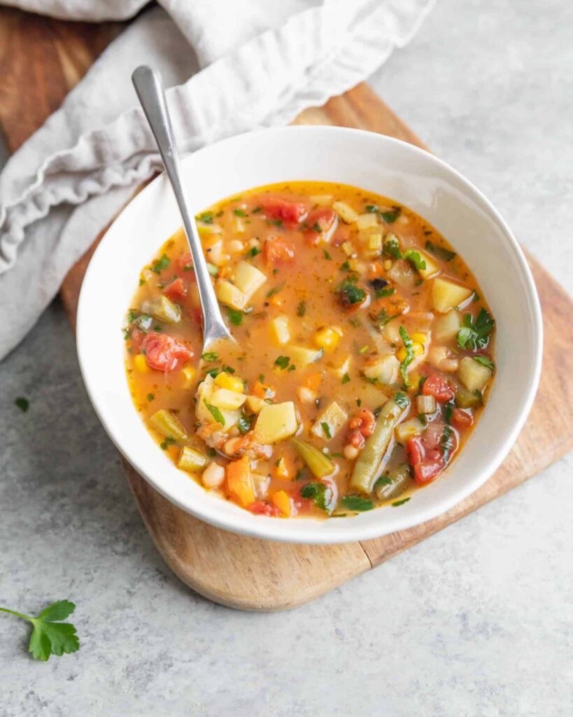 Crockpot Vegetable Protein Soup