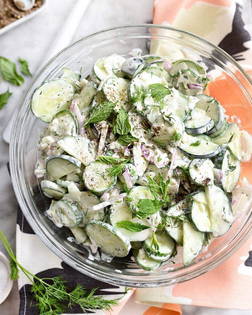 Cucumber and Yogurt Cooling Salad