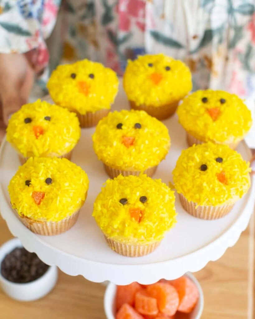 Easter Chick Cupcakes