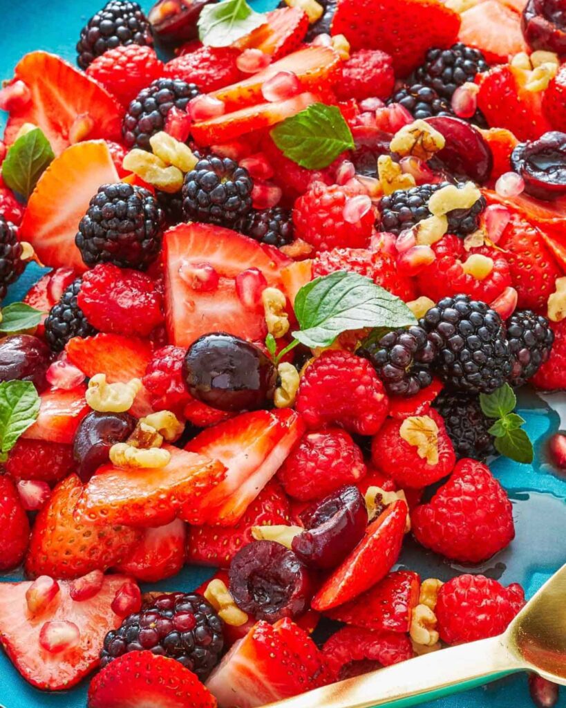 Fruit Salad with Citrus Honey Dressing