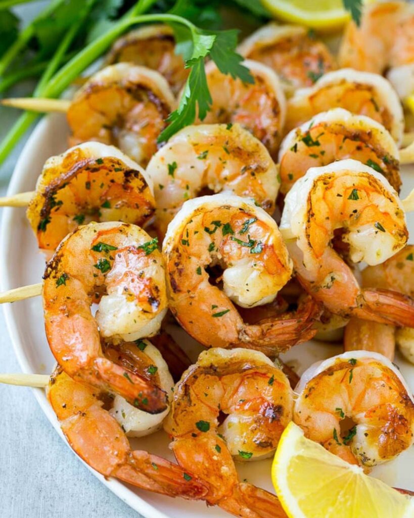 Garlic Butter Shrimp Skewers