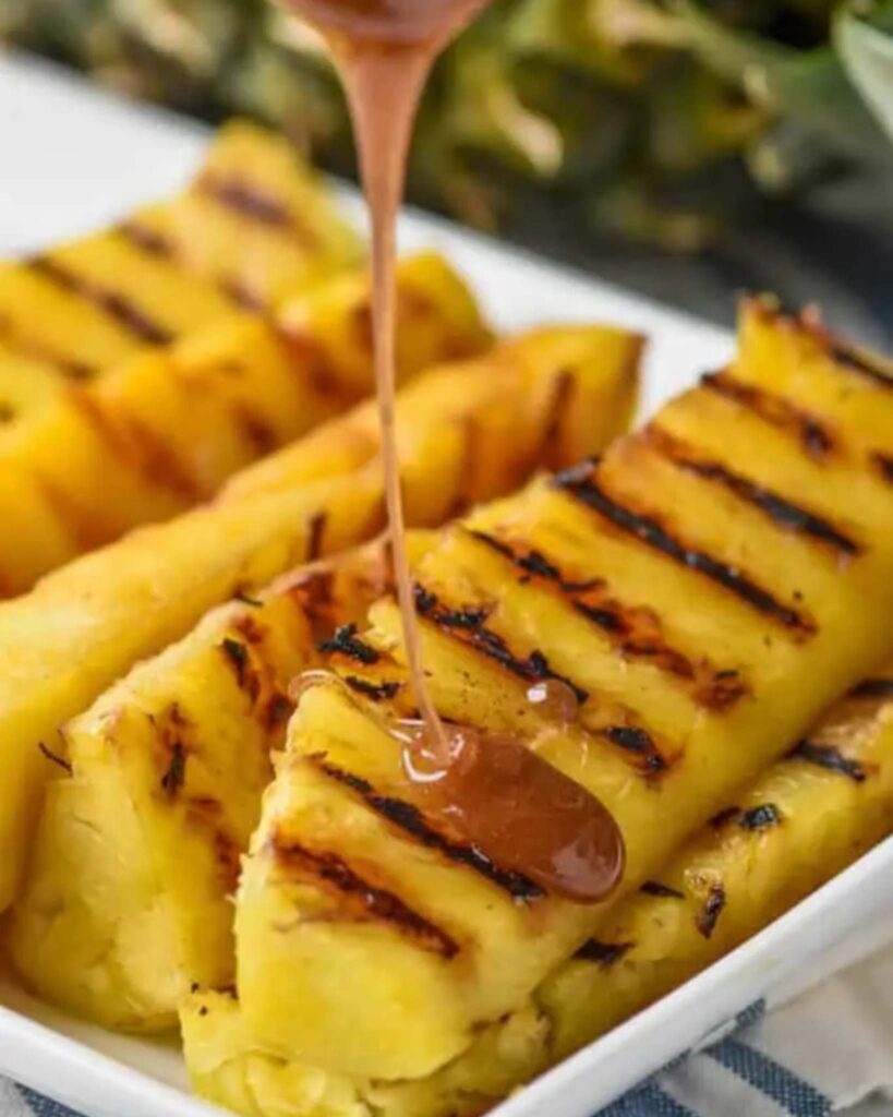 Grilled Pineapple with Honey Glaze