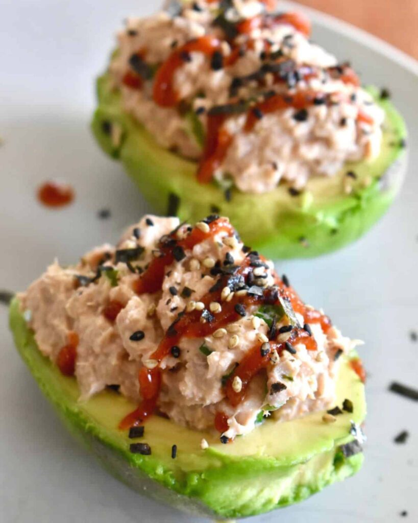 Healthy Salmon Avocado Wrap