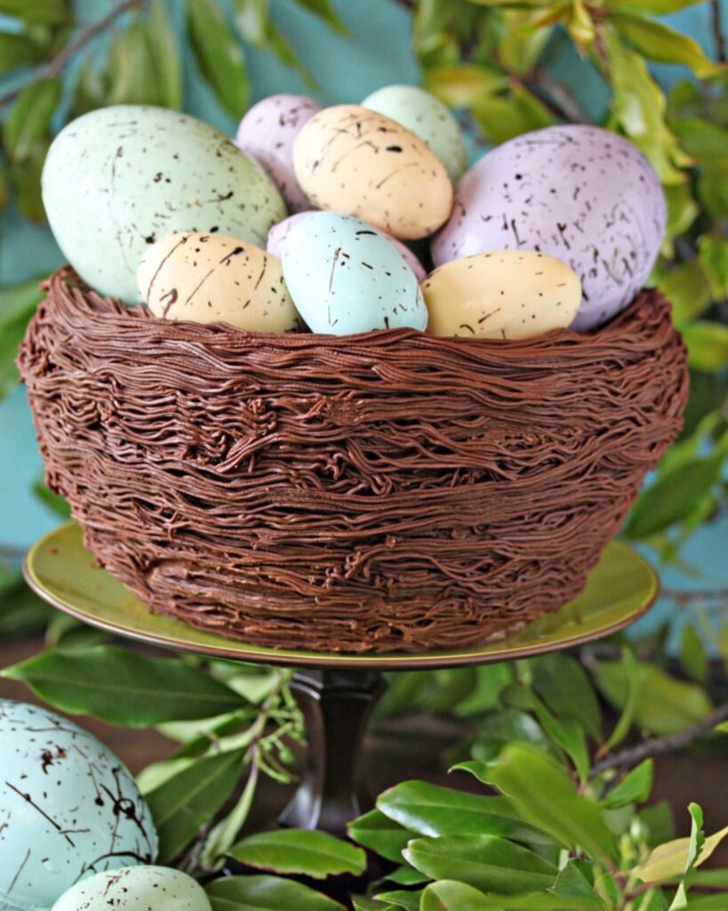 Layered Chocolate Easter Cake