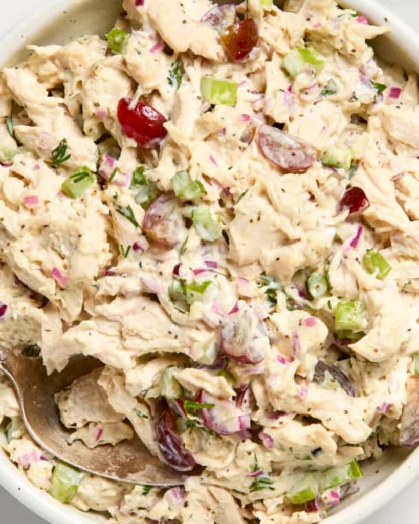 Lemon Dill Chicken Salad with Celery
