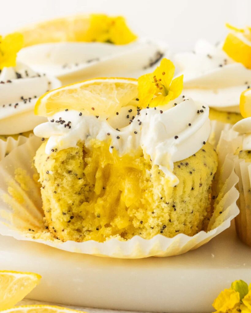 Lemon Poppy Seed Cupcakes