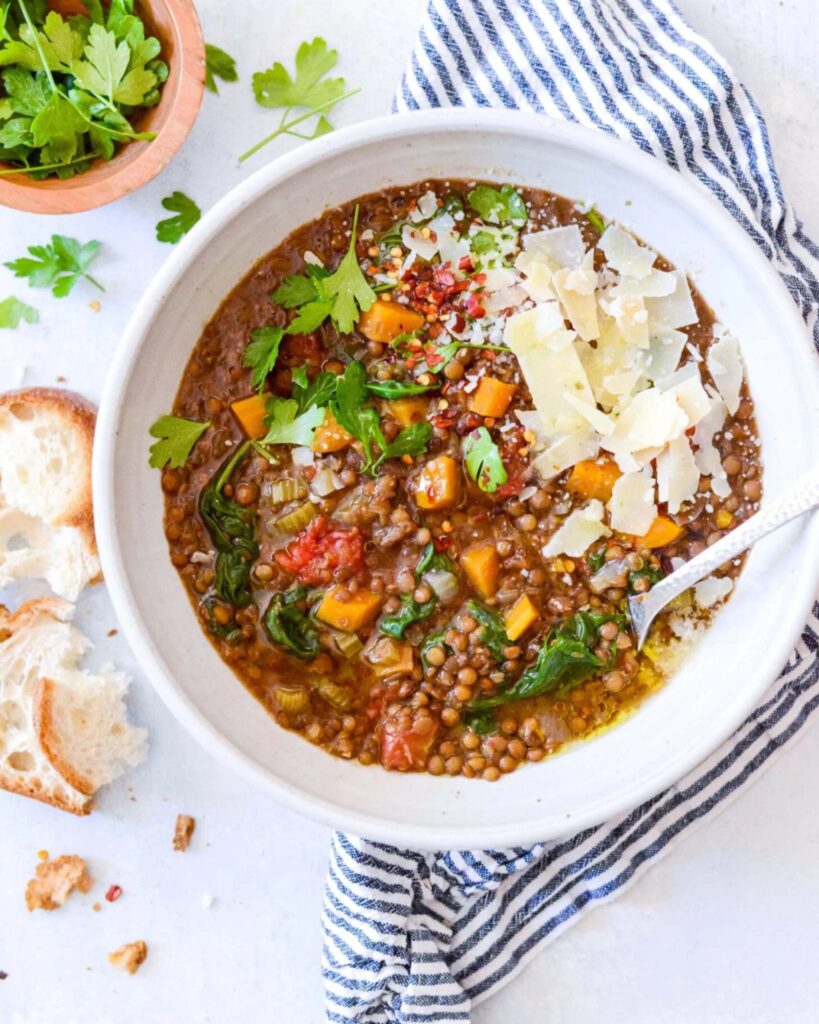 Lentil and Spinach Stew
