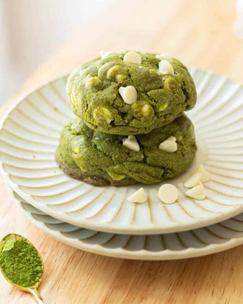 Matcha White Chocolate Cookies