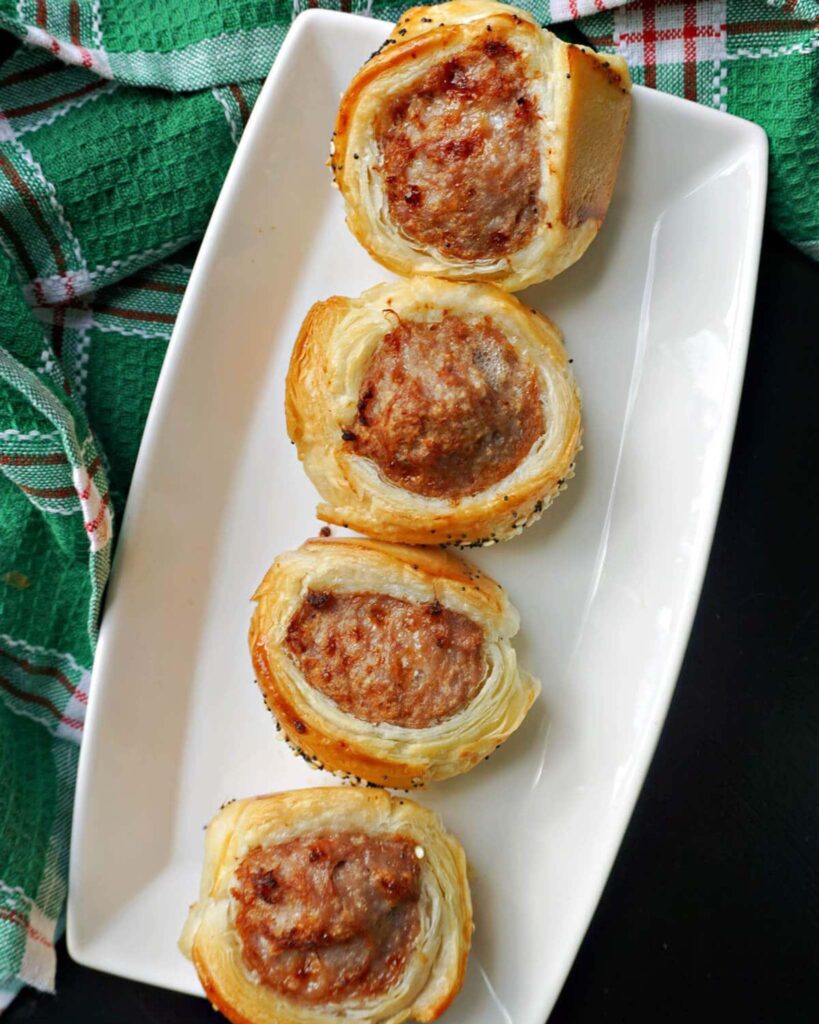 Mini Sausage Rolls on Sticks