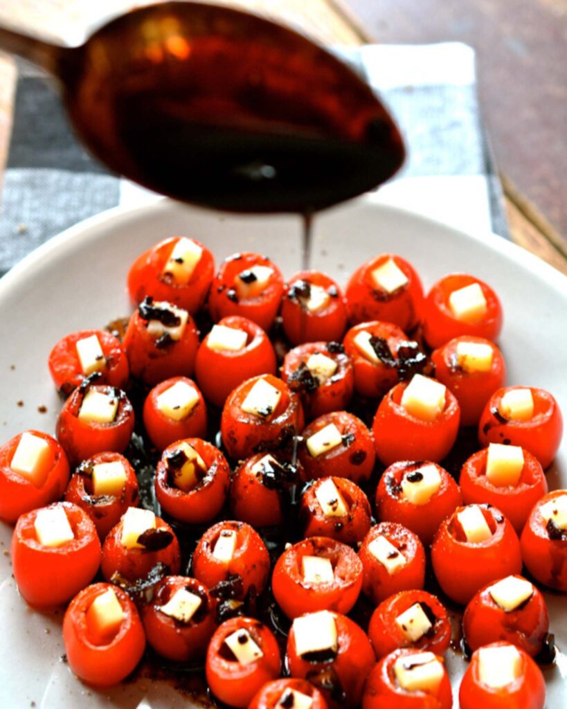 Mozzarella Stuffed Cherry Tomatoes