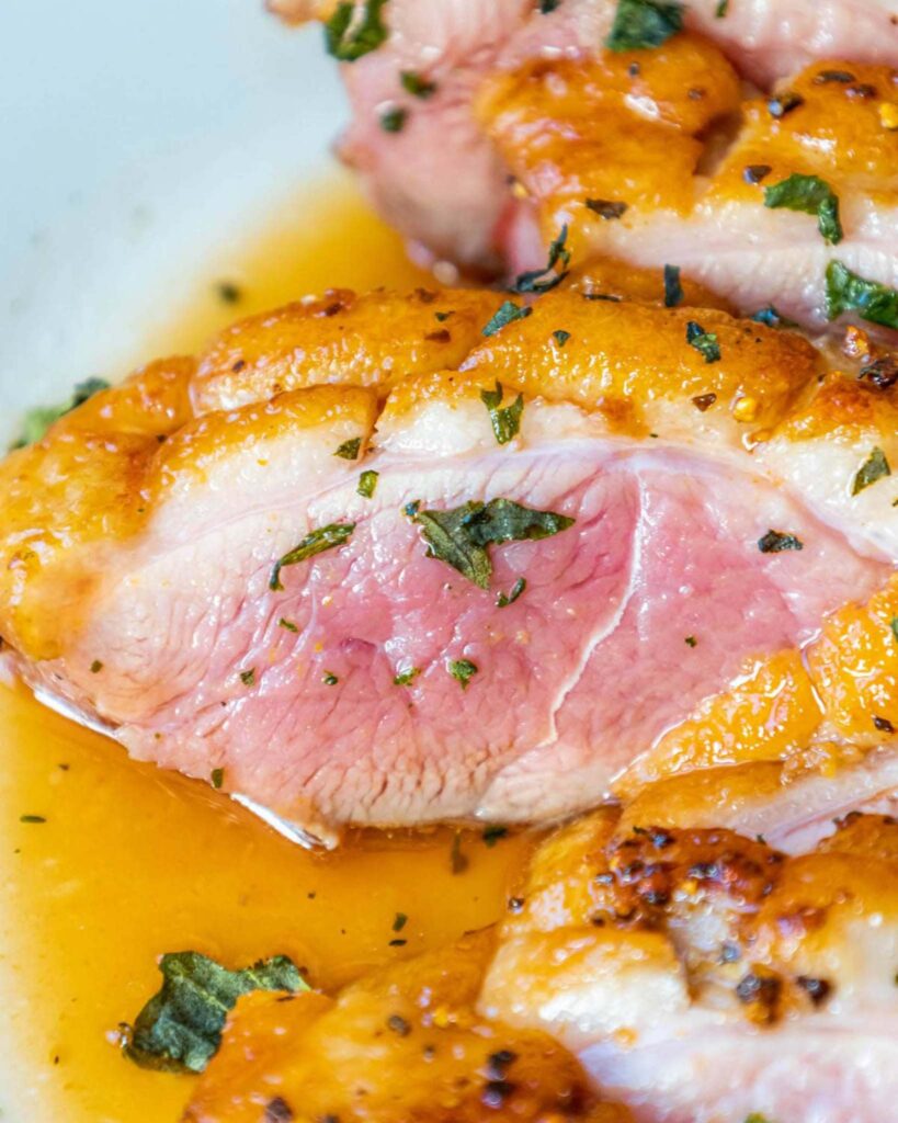 Pan-Seared Duck Breast with Orange Glaze