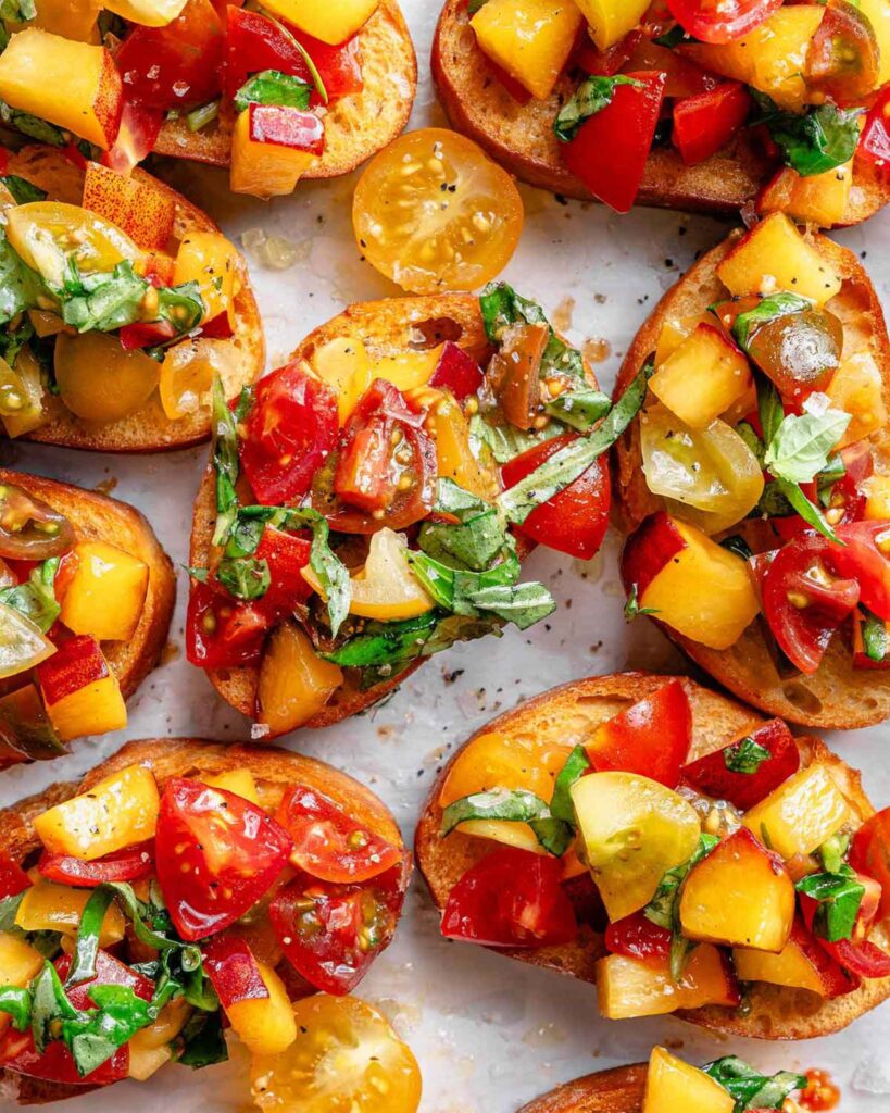 Peach Bruschetta
