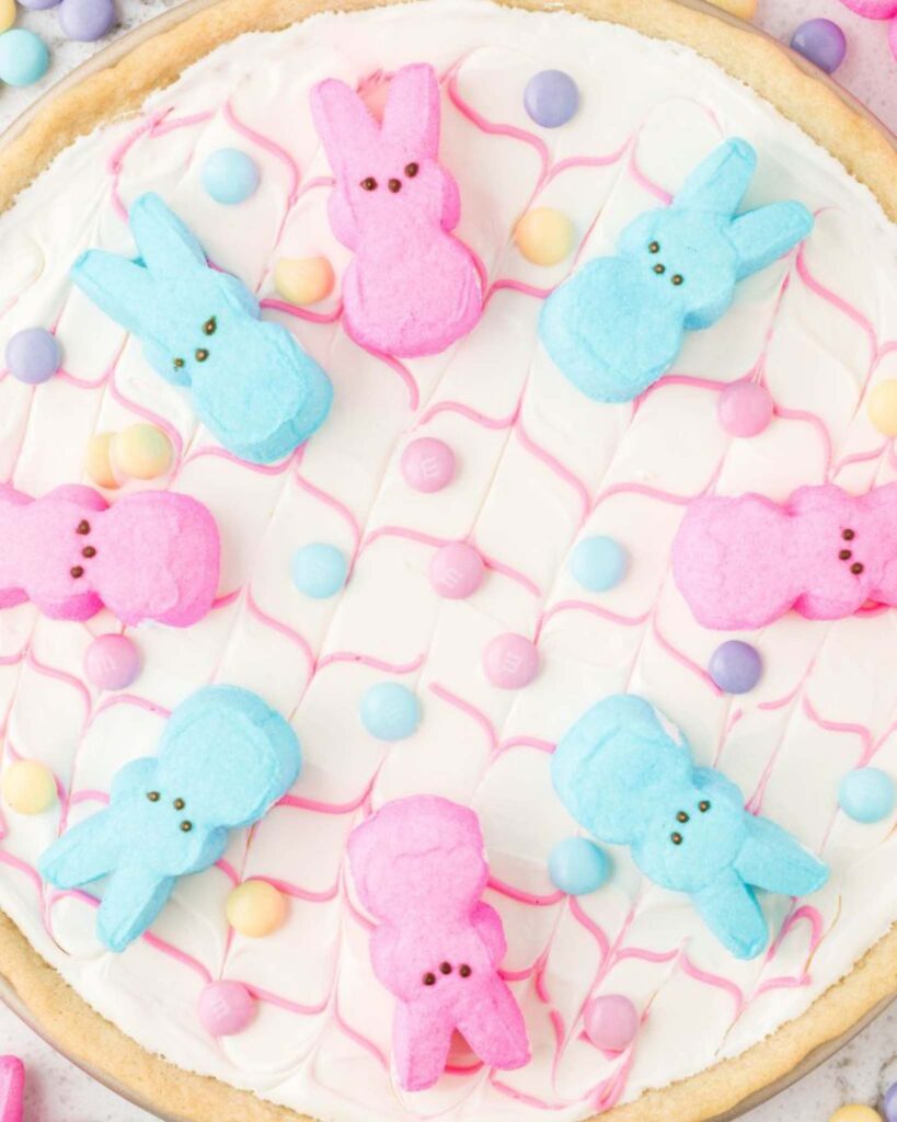 Peeps Cookie Pizza