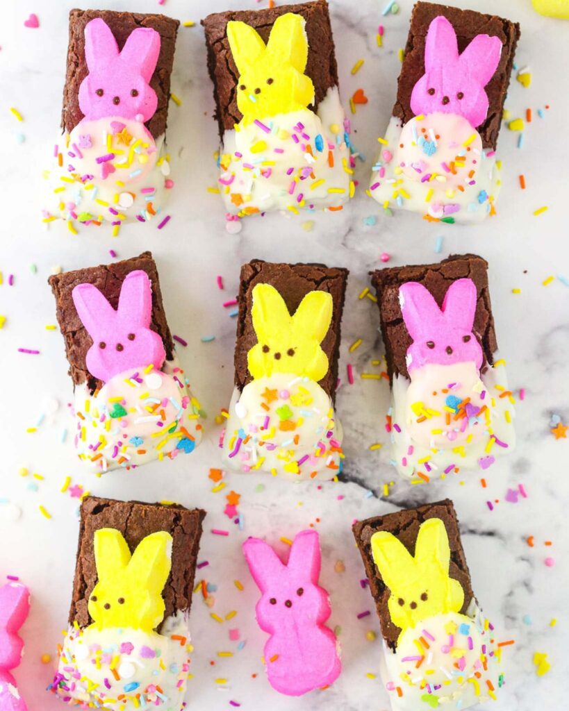 Peeps Marshmallow Brownies