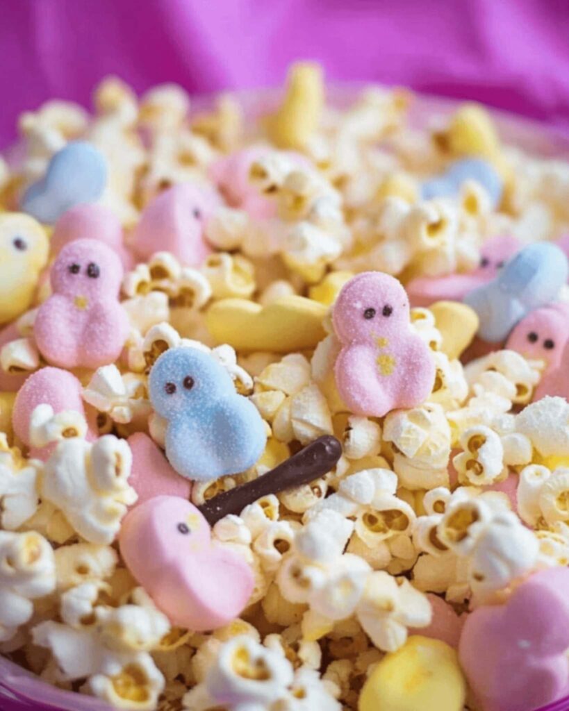 Peeps Popcorn Mix