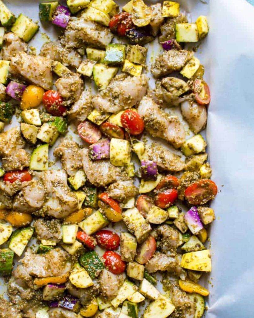 Pesto Chicken & Summer Squash
