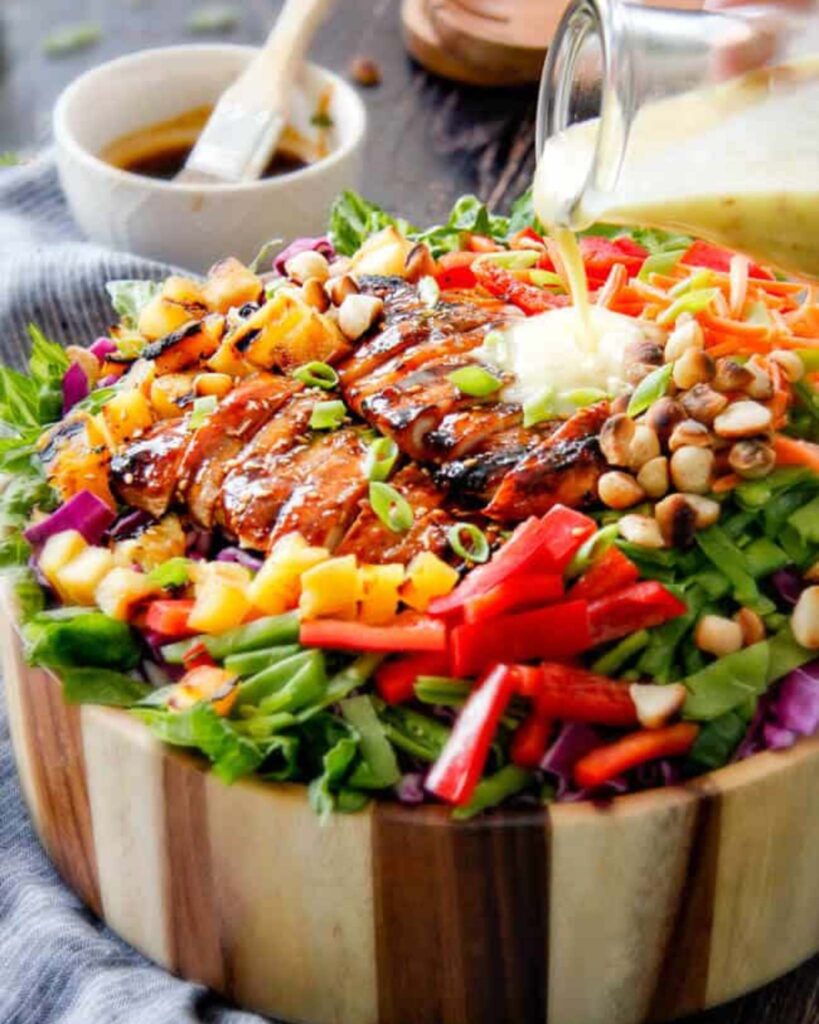 Pineapple Teriyaki Chicken Salad