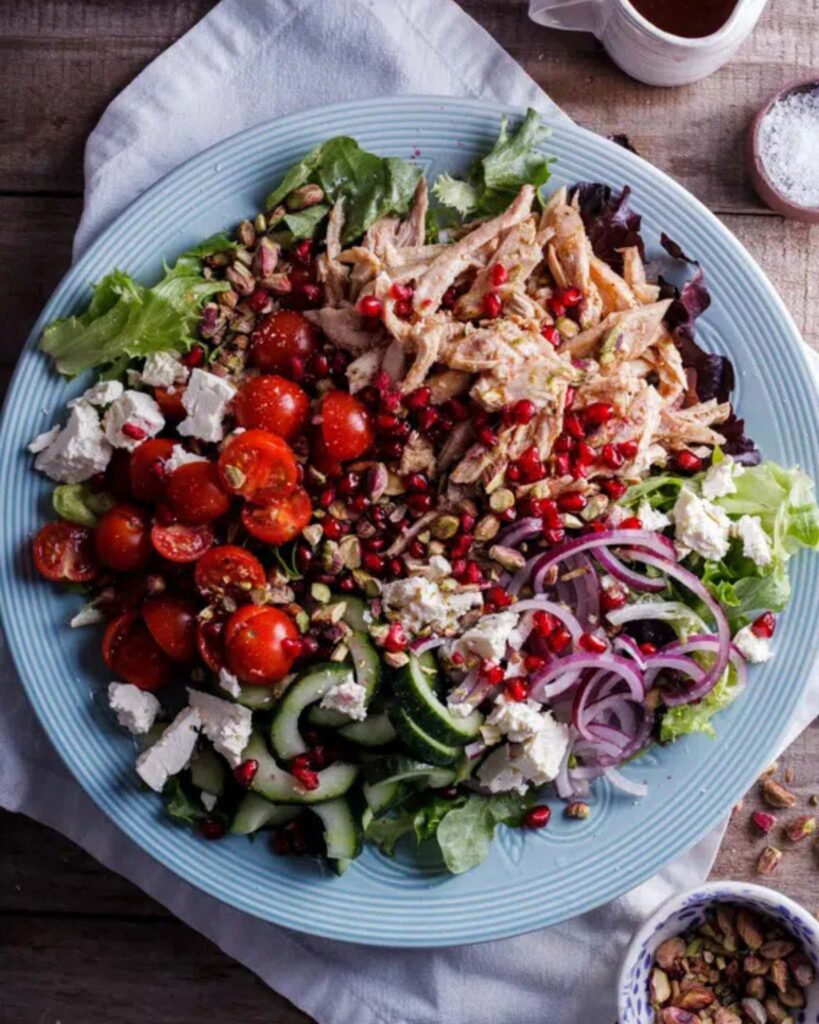 Pomegranate and Pistachio Chicken Salad