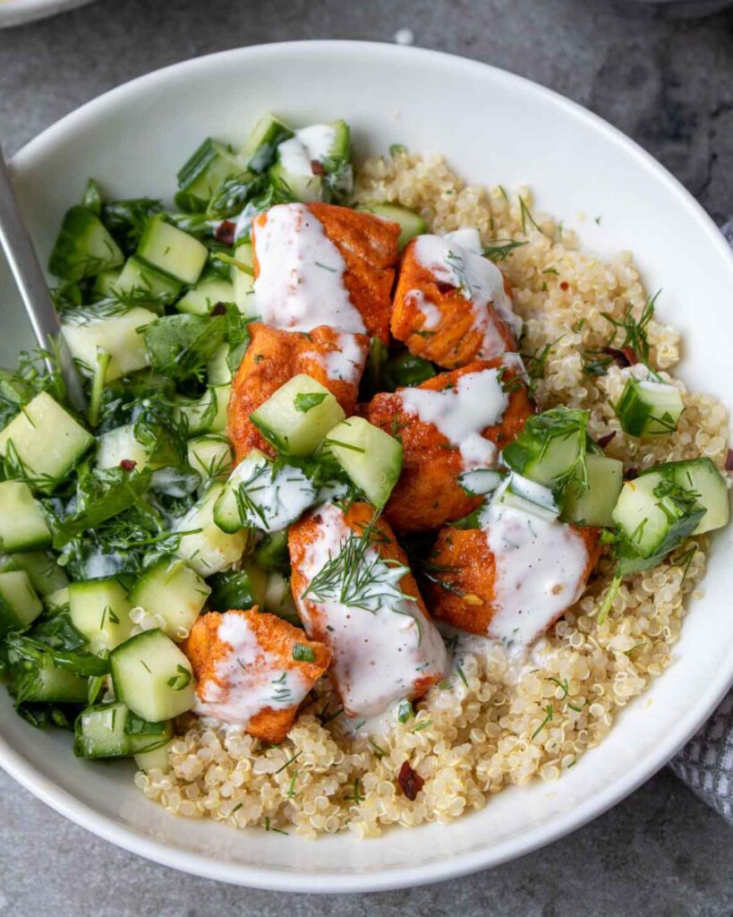 Protein-Packed Salmon Quinoa Bowl