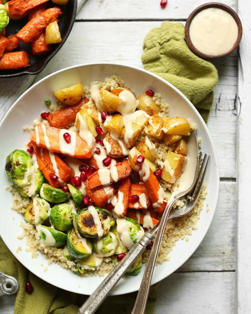 Quinoa and Roasted Veggie Bowl