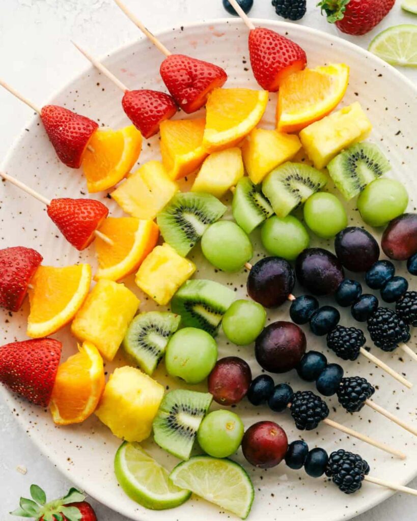 Rainbow Fruit Skewers
