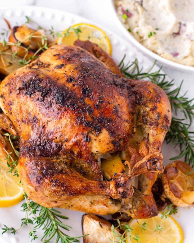 Roast Chicken with Herbs and Lemon