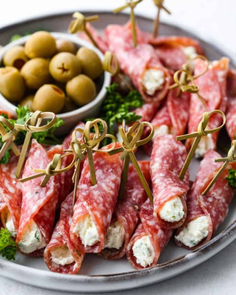 Salami Cream Cheese Roll-Ups