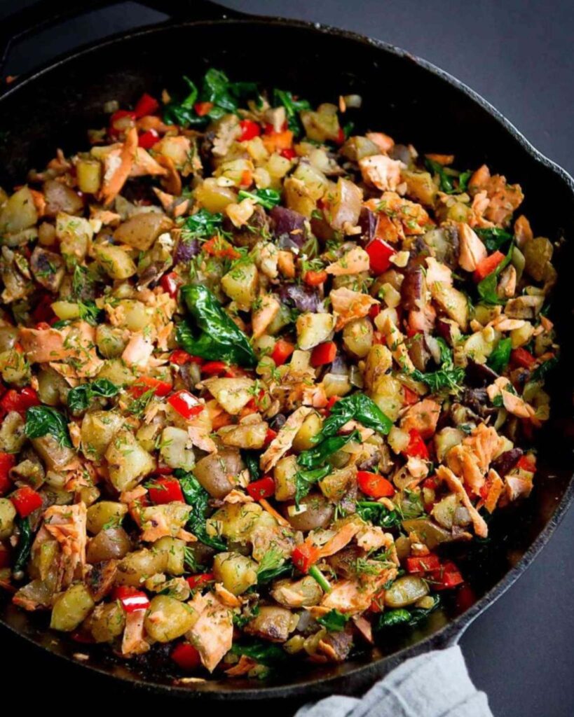 Salmon and Potato Hash