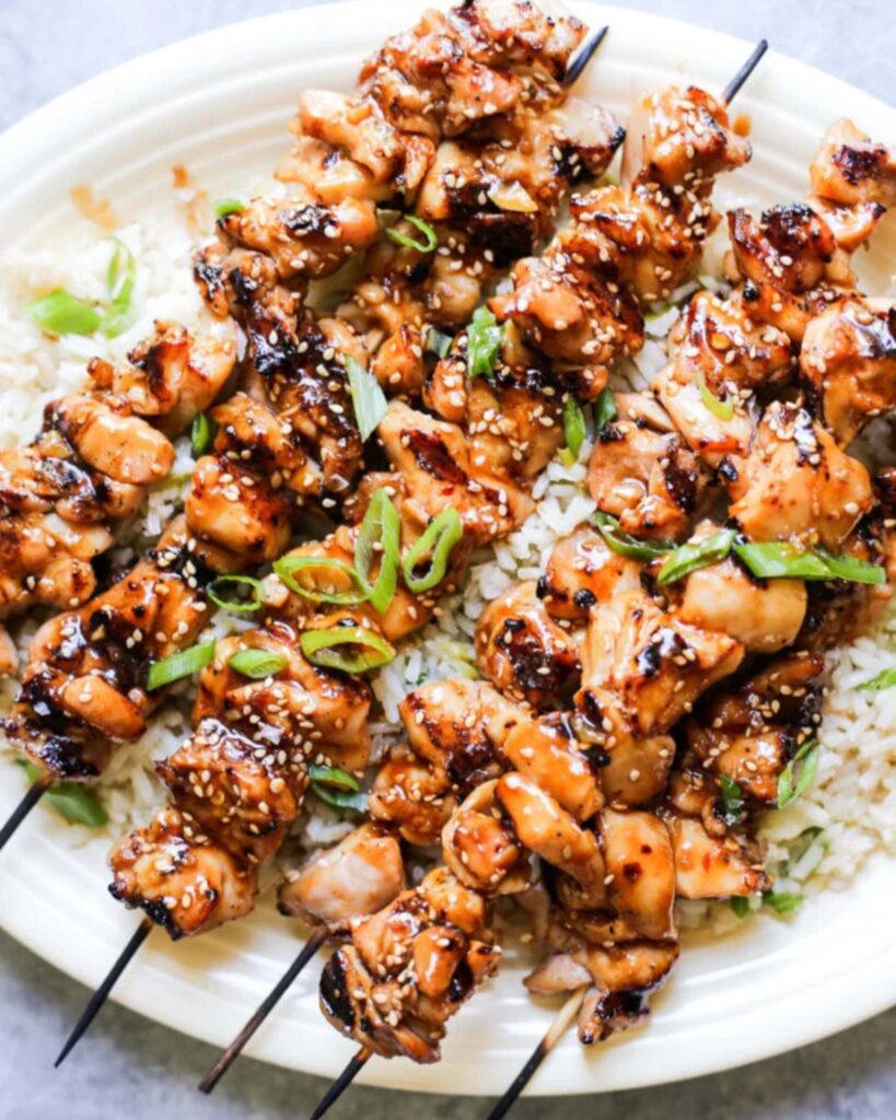 Sesame Ginger Chicken Skewers