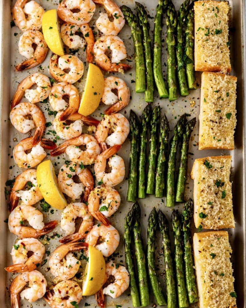 Sheet Pan Shrimp Scampi