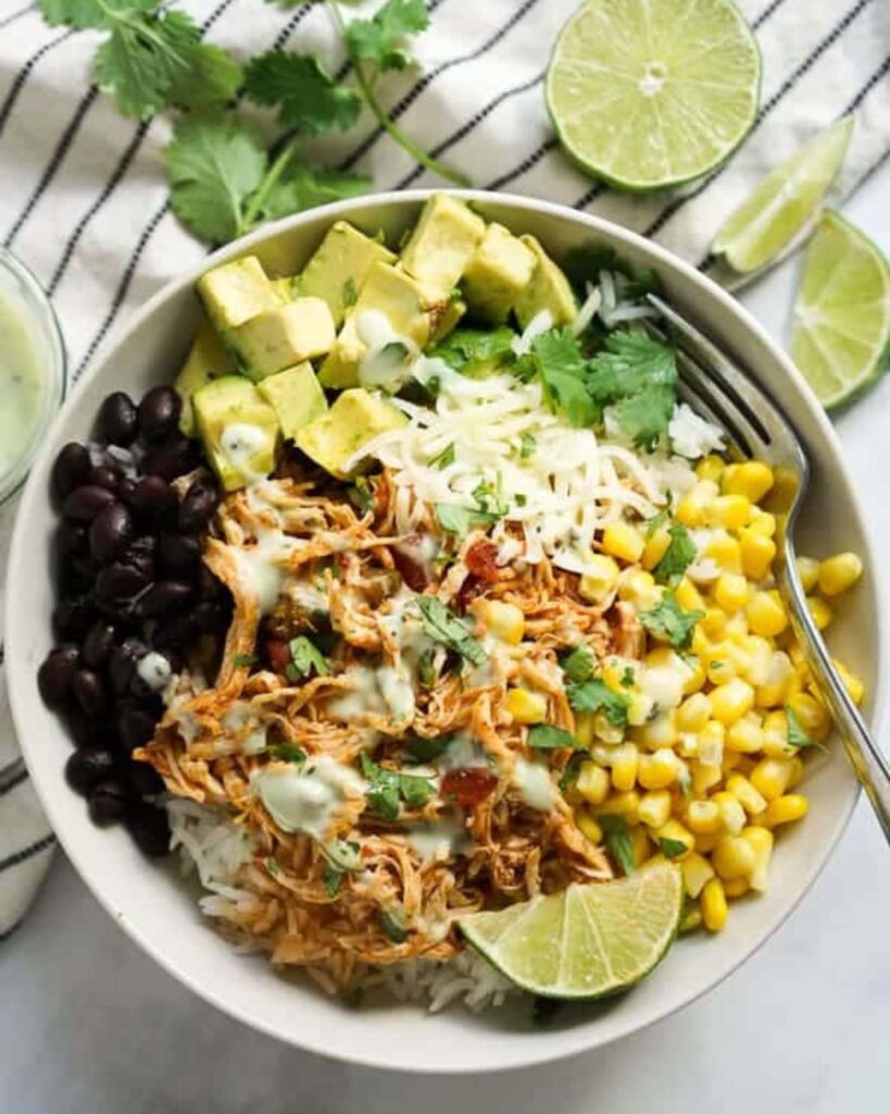 Slow Cooker Chicken Burrito Bowl