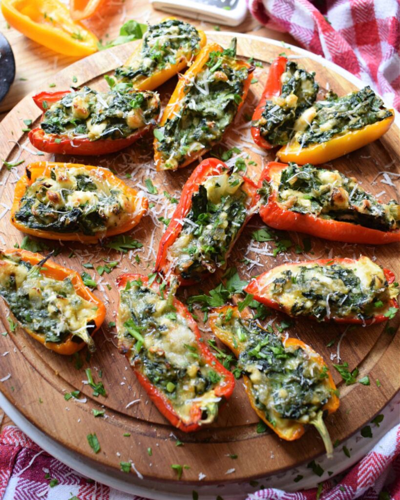 Spinach and Feta Stuffed Peppers