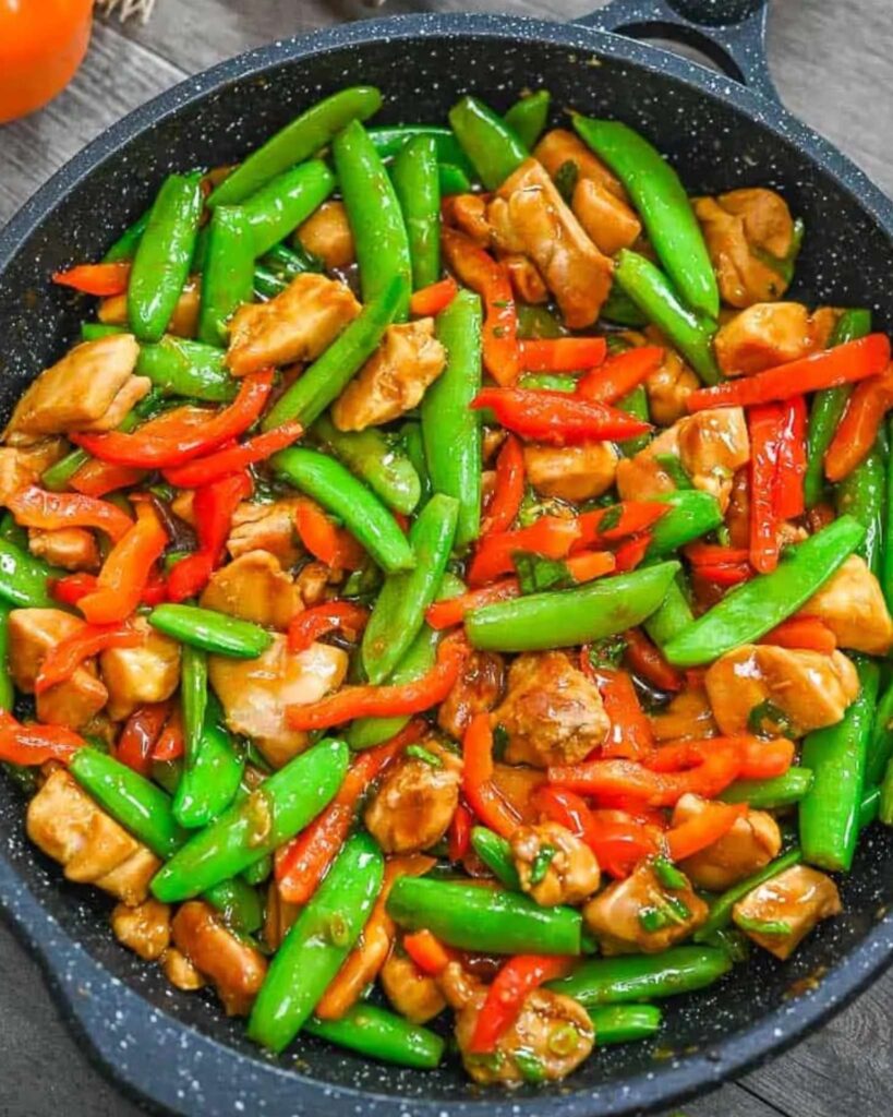 Spring Chicken Stir-Fry with Snap Peas