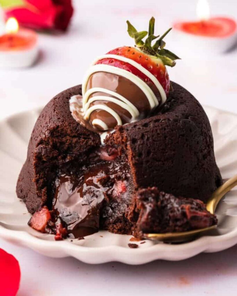 Strawberry Chocolate Lava Cake