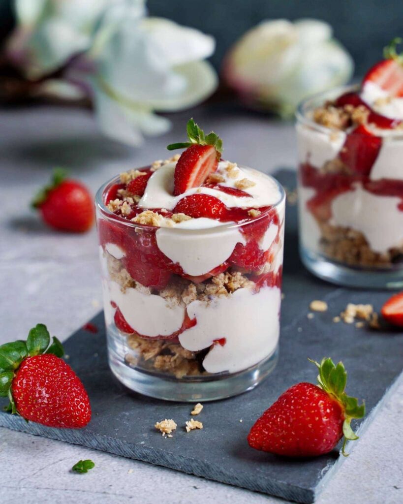 Strawberry Parfaits with Granola Layers