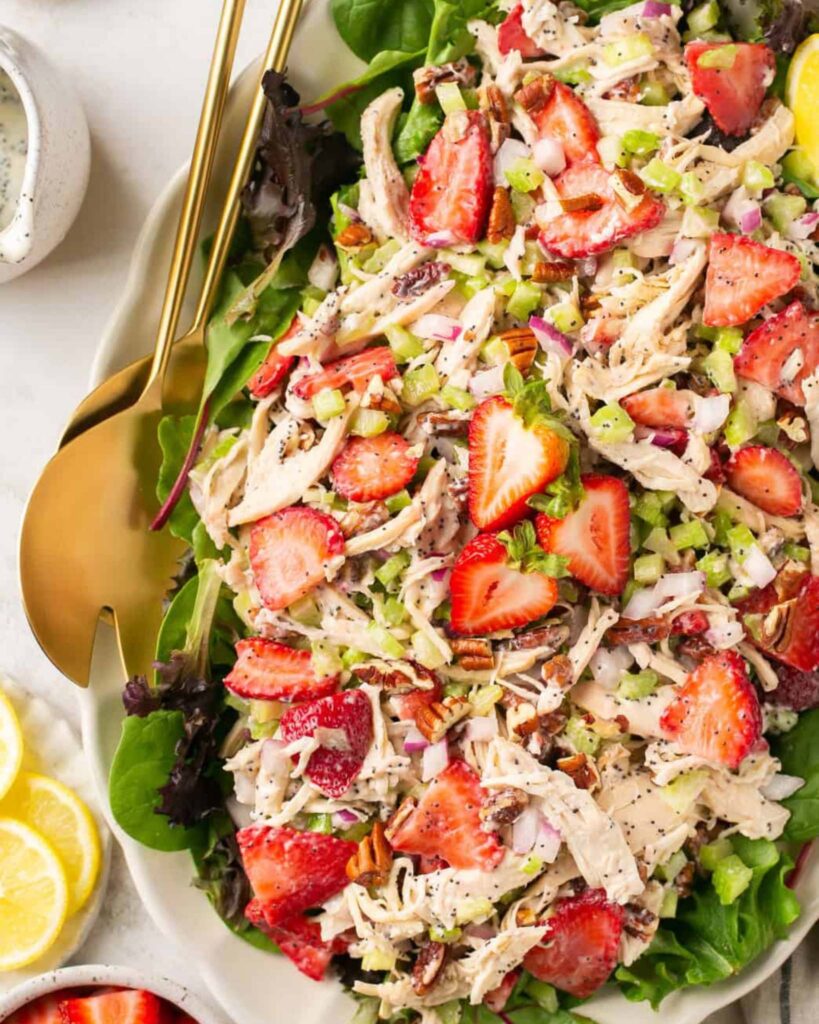Strawberry Poppyseed Chicken Salad