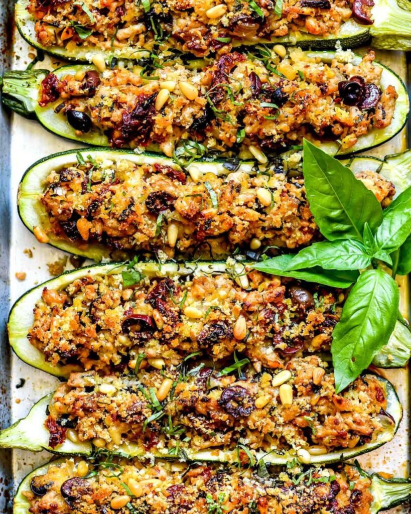Stuffed Zucchini Boats