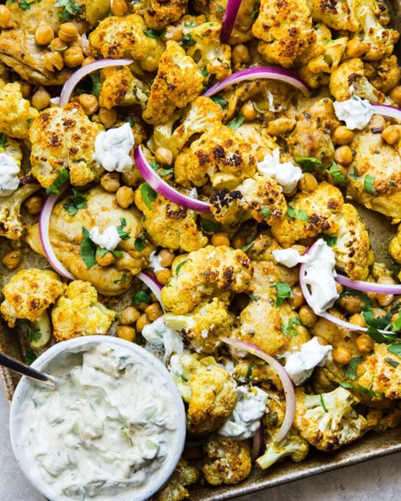 Tandoori Cauliflower & Chicken