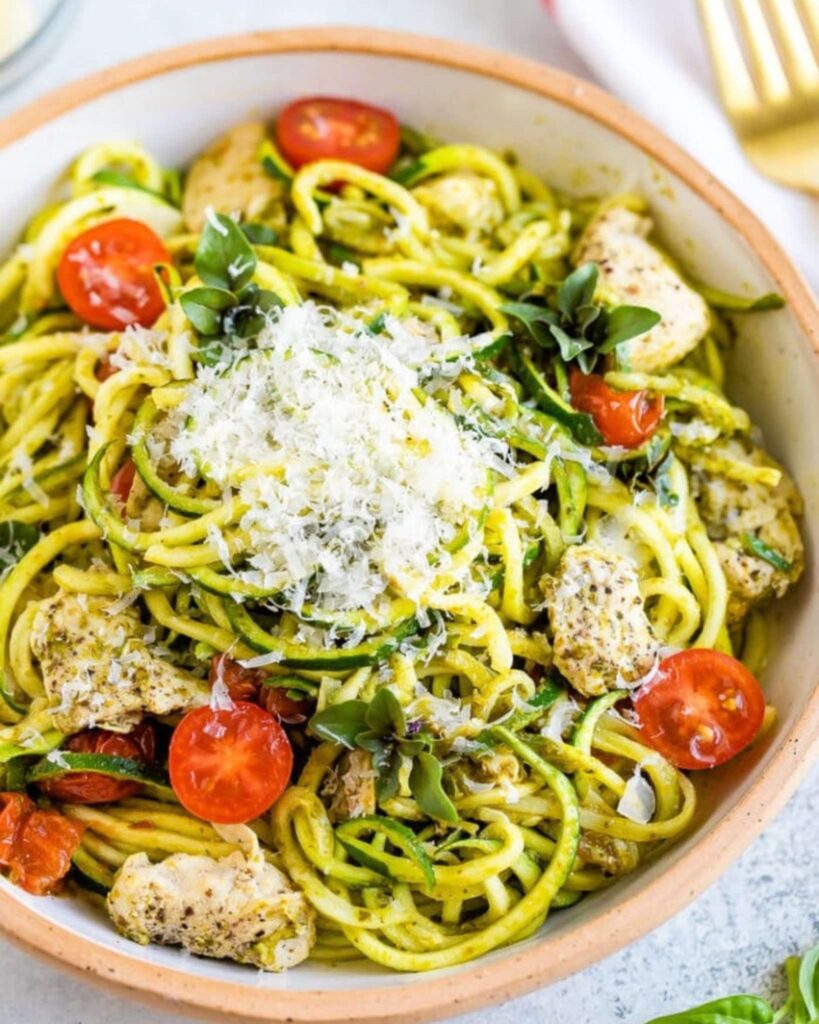 Zucchini Noodles with Pesto