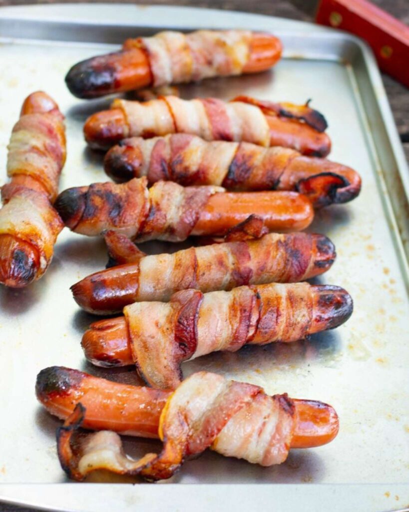 Bacon Wrapped Hot Dogs
