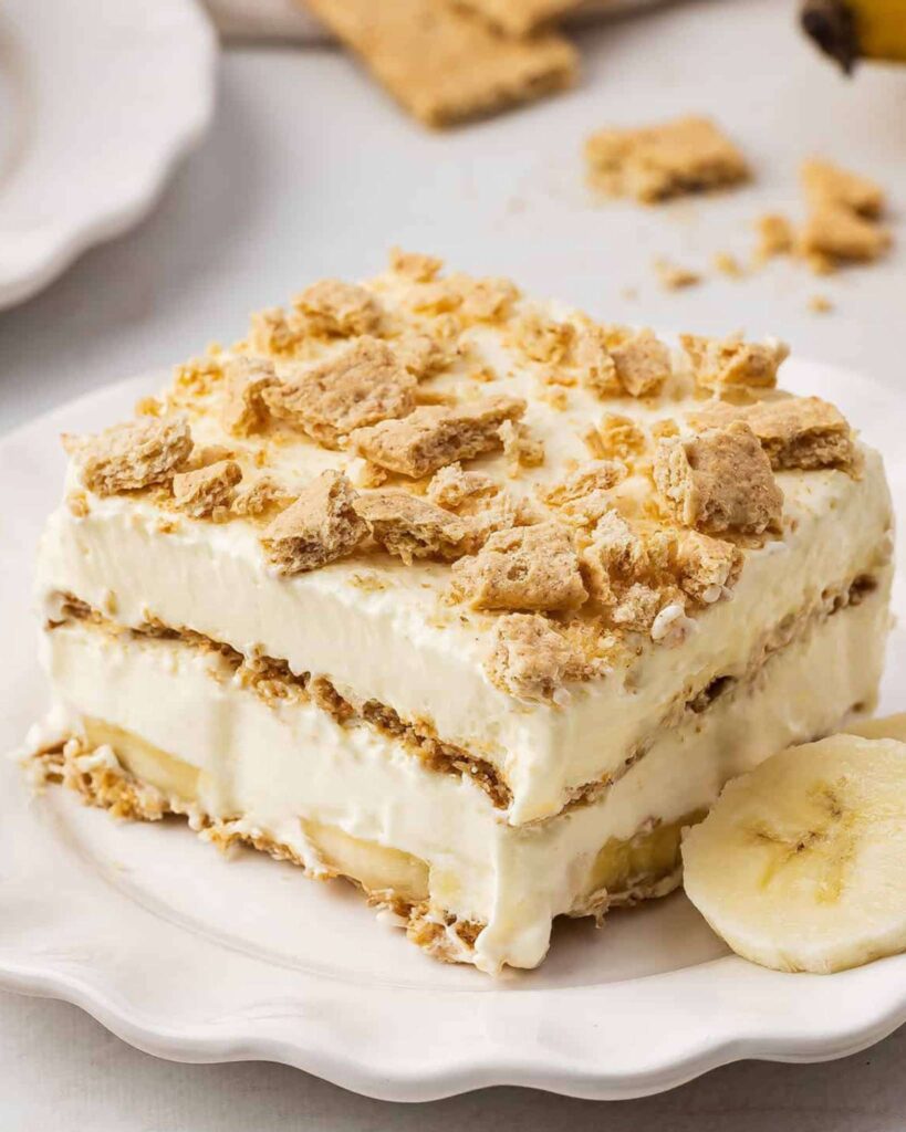 Banana Cream No Bake Dessert