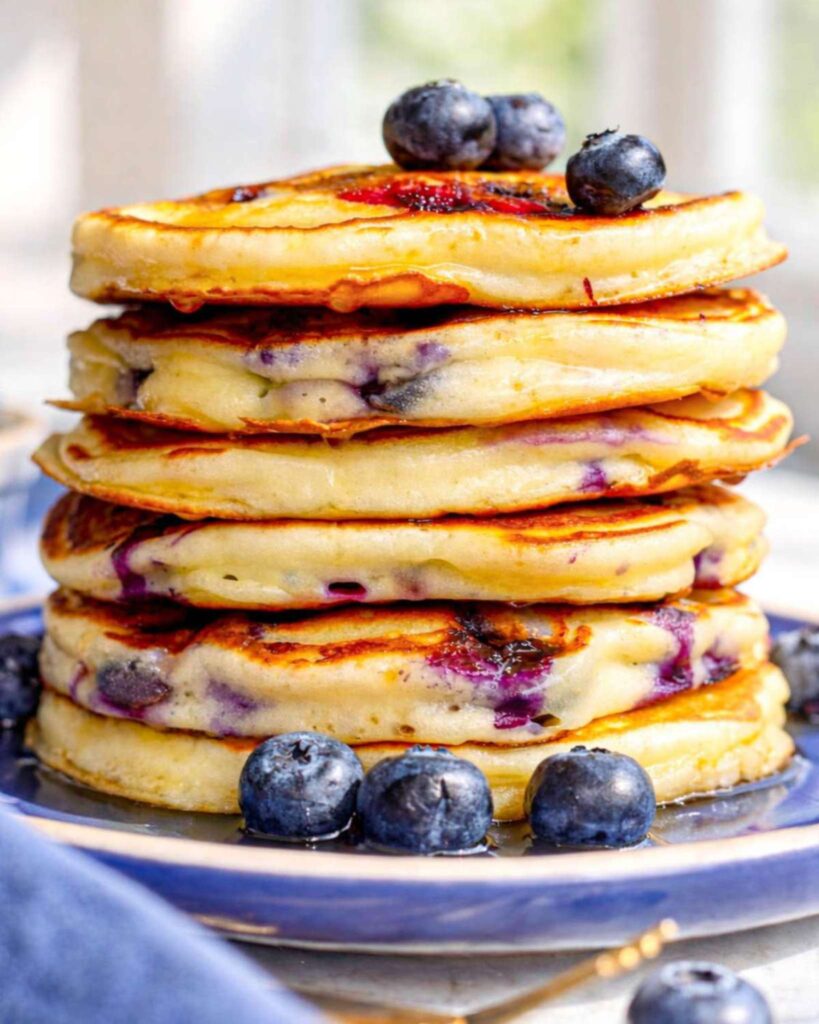 Blueberry Yogurt Pancakes