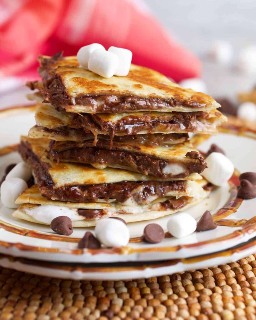 Campfire Chocolate Quesadillas