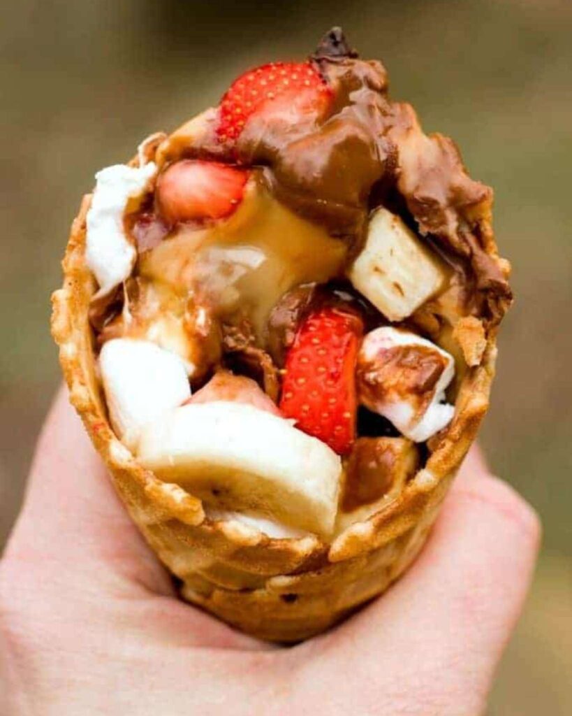 Campfire Cones Dessert
