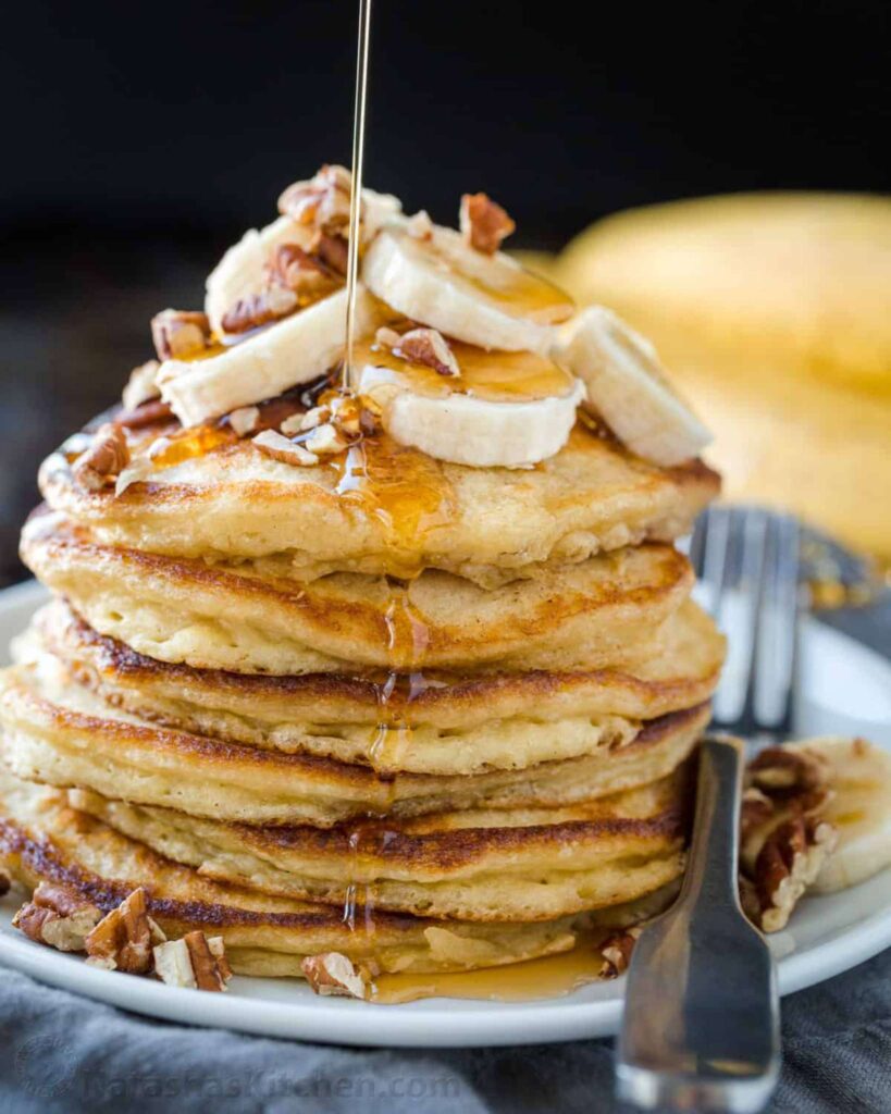 Campfire Pancakes with Syrup