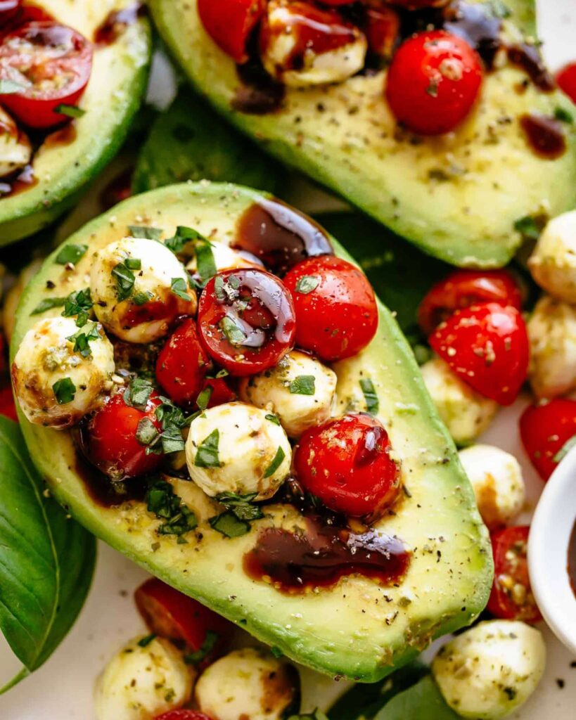 Caprese Stuffed Avocados