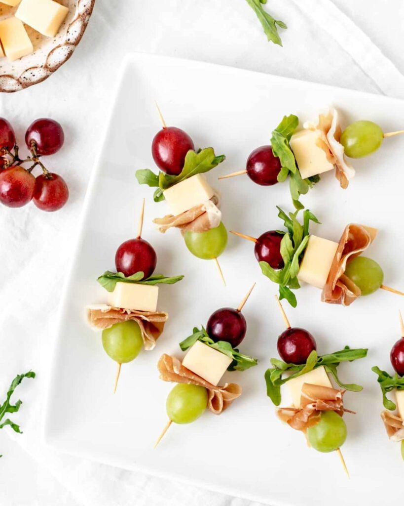 Cheese and Grape Bites