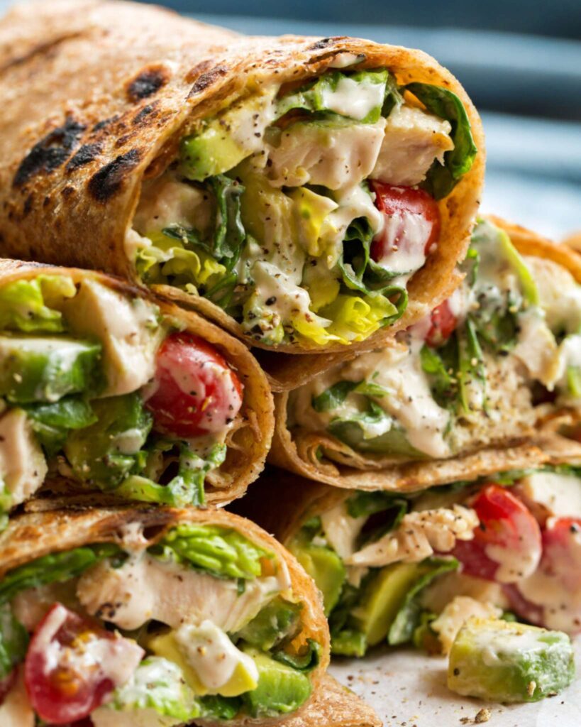 Chicken Caesar Wraps